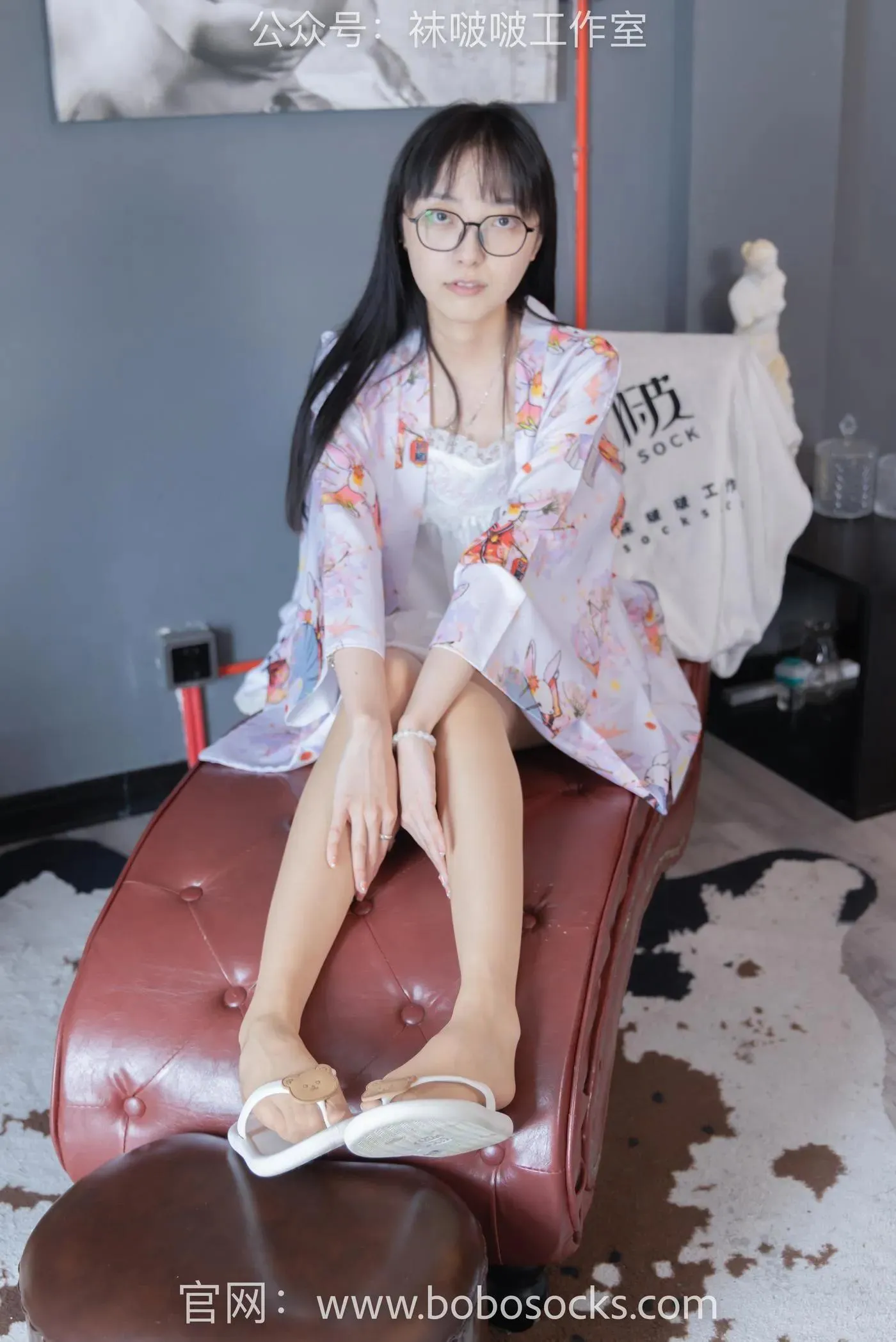 [BoBoSocks袜啵啵]NO.112 稚予-人字拖、肉丝 [140P]插图